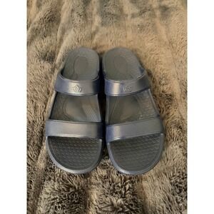 Spenco Slide Sandals Women's 9 Navy Blue Orthotic Recovery Comfort Athleisure